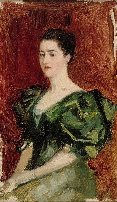 A sketch of Mrs. Dagmar Dippell by Albert Edelfelt.