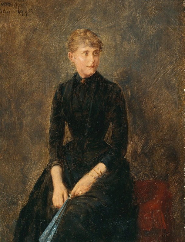 Portrait of the singer Hedwig Helbig by Albin Egger Lienz.