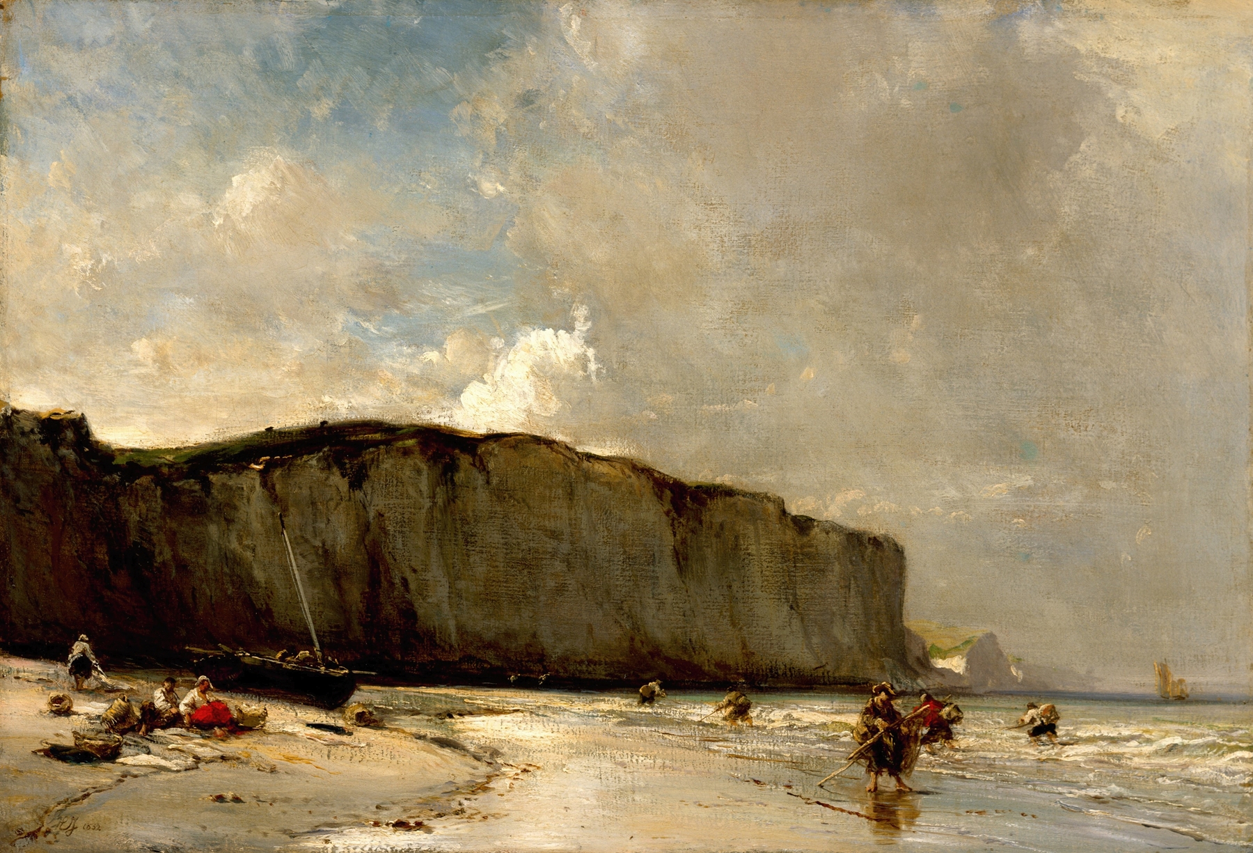 View Along the Norman Coast, by Eugène Isabey, public domain
