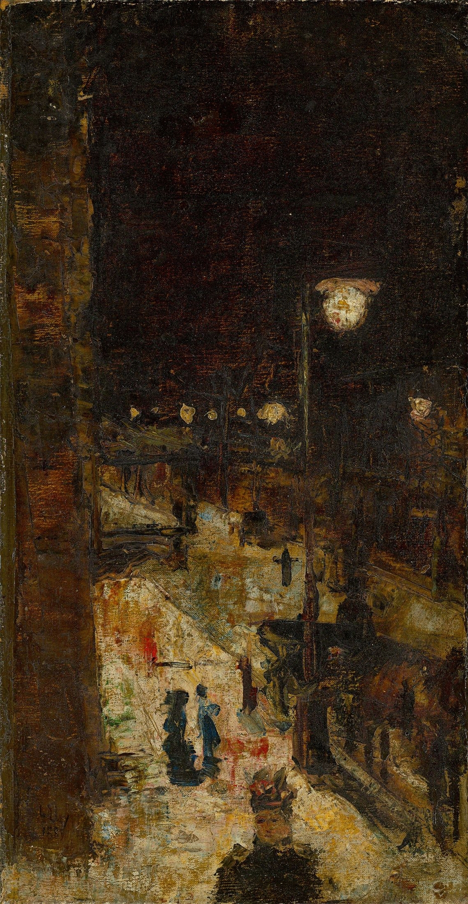 Berliner Straße bei Nacht, by Lesser Ury, public domain
