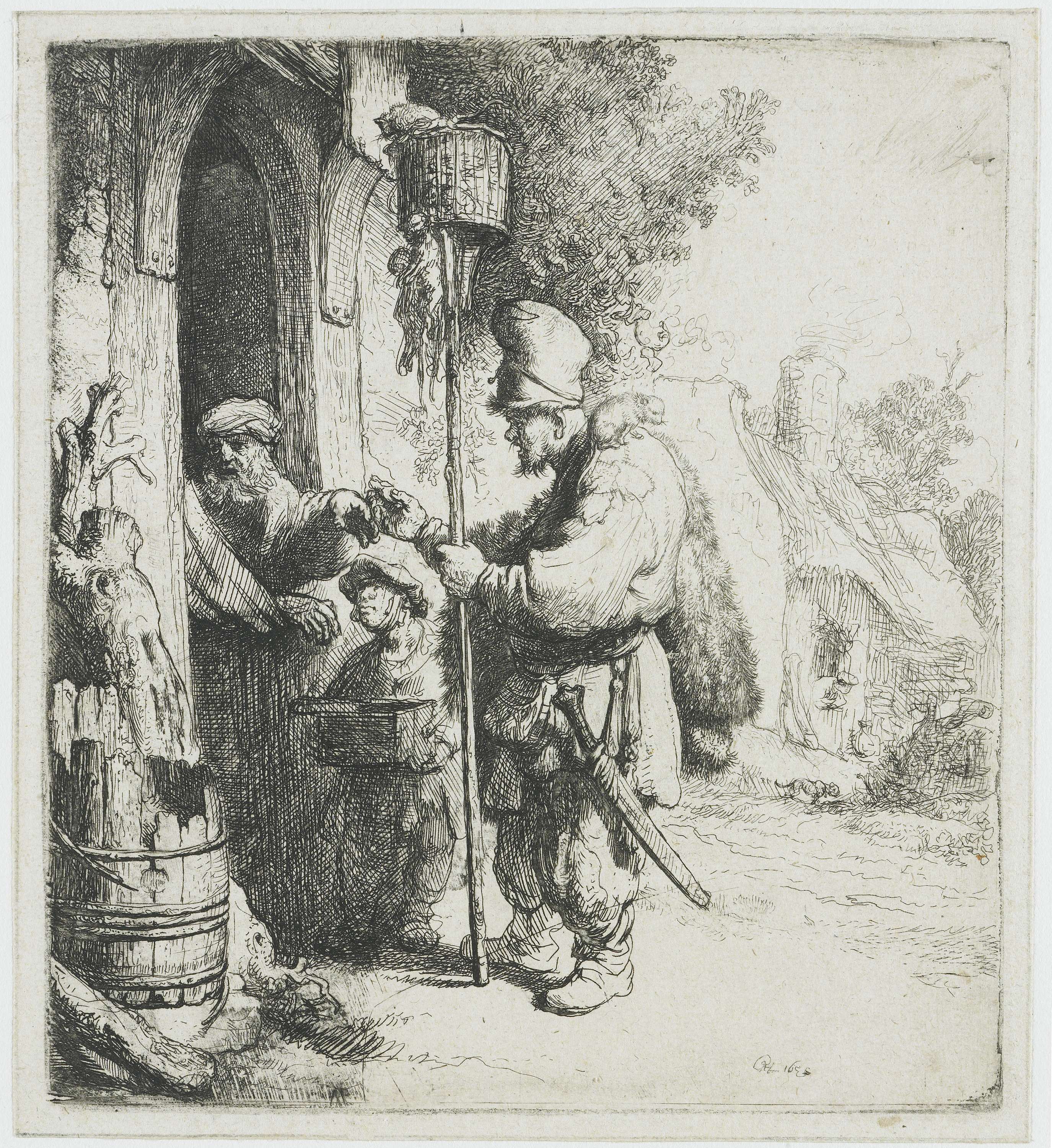 The rat catcher, by Rembrandt van Rijn, public domain