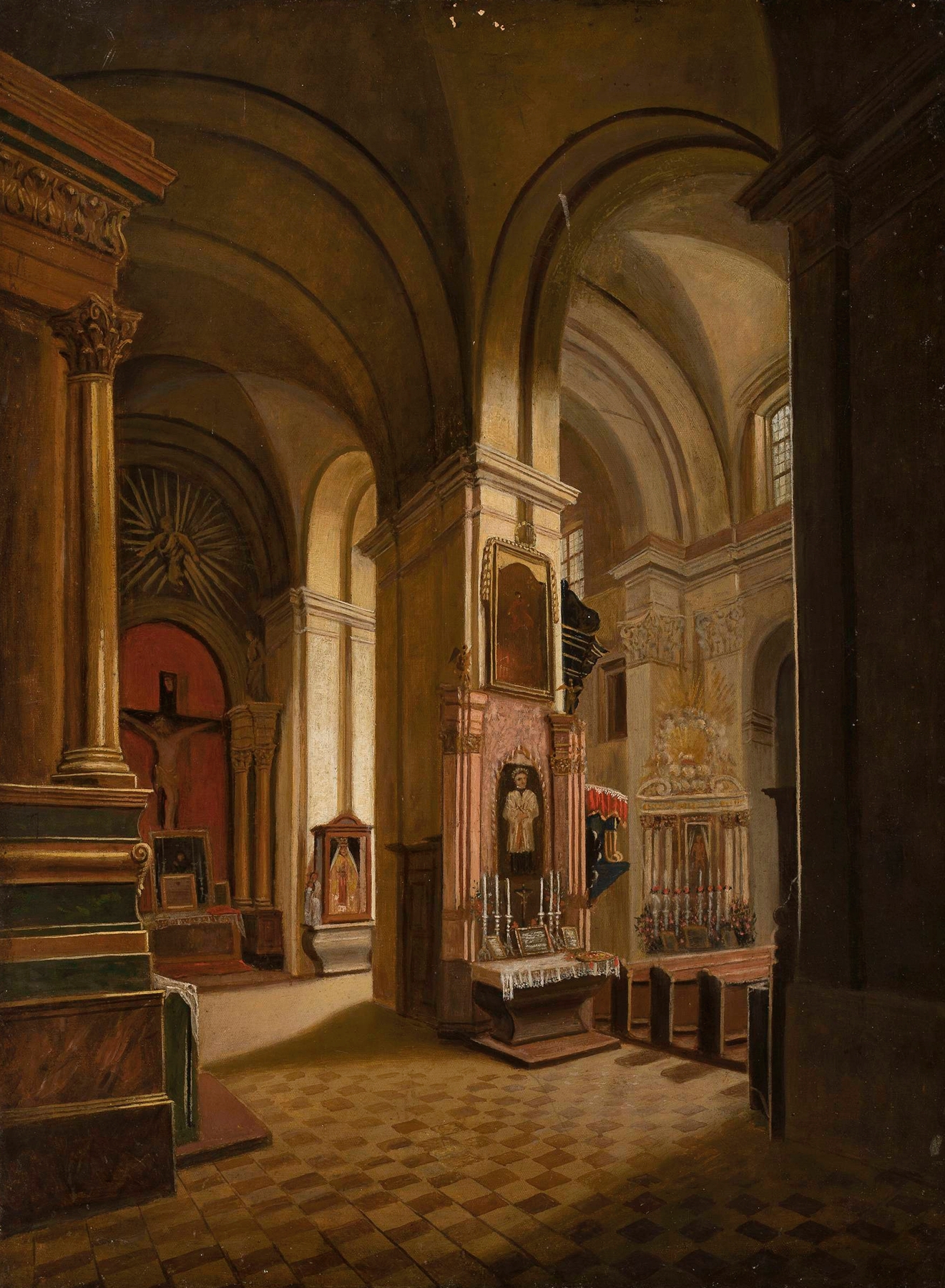 Church interior, by Marcin Zaleski, public domain
