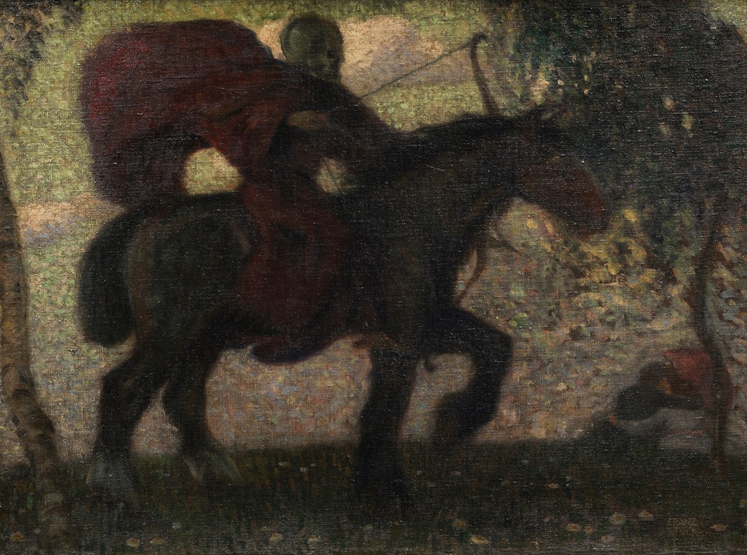 Franz von Stuck's 'Tod und Liebespaar' explores themes of love and death.
