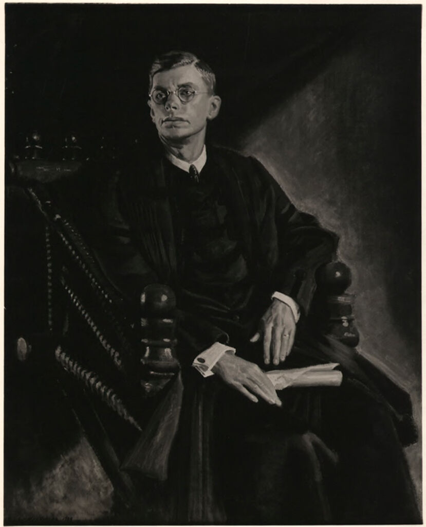 Portrait of James Bryant Conant, oil on canvas by Charles Sydney Hopkinson