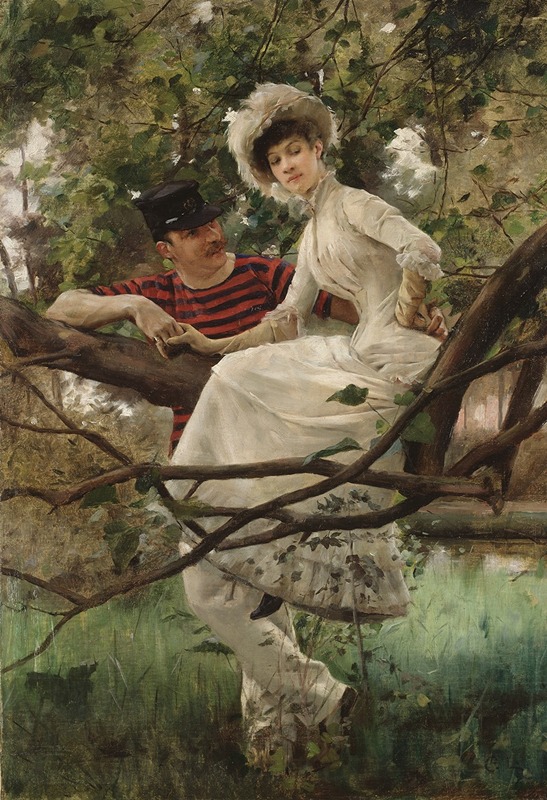 A serene depiction of a family enjoying a peaceful moment in nature.