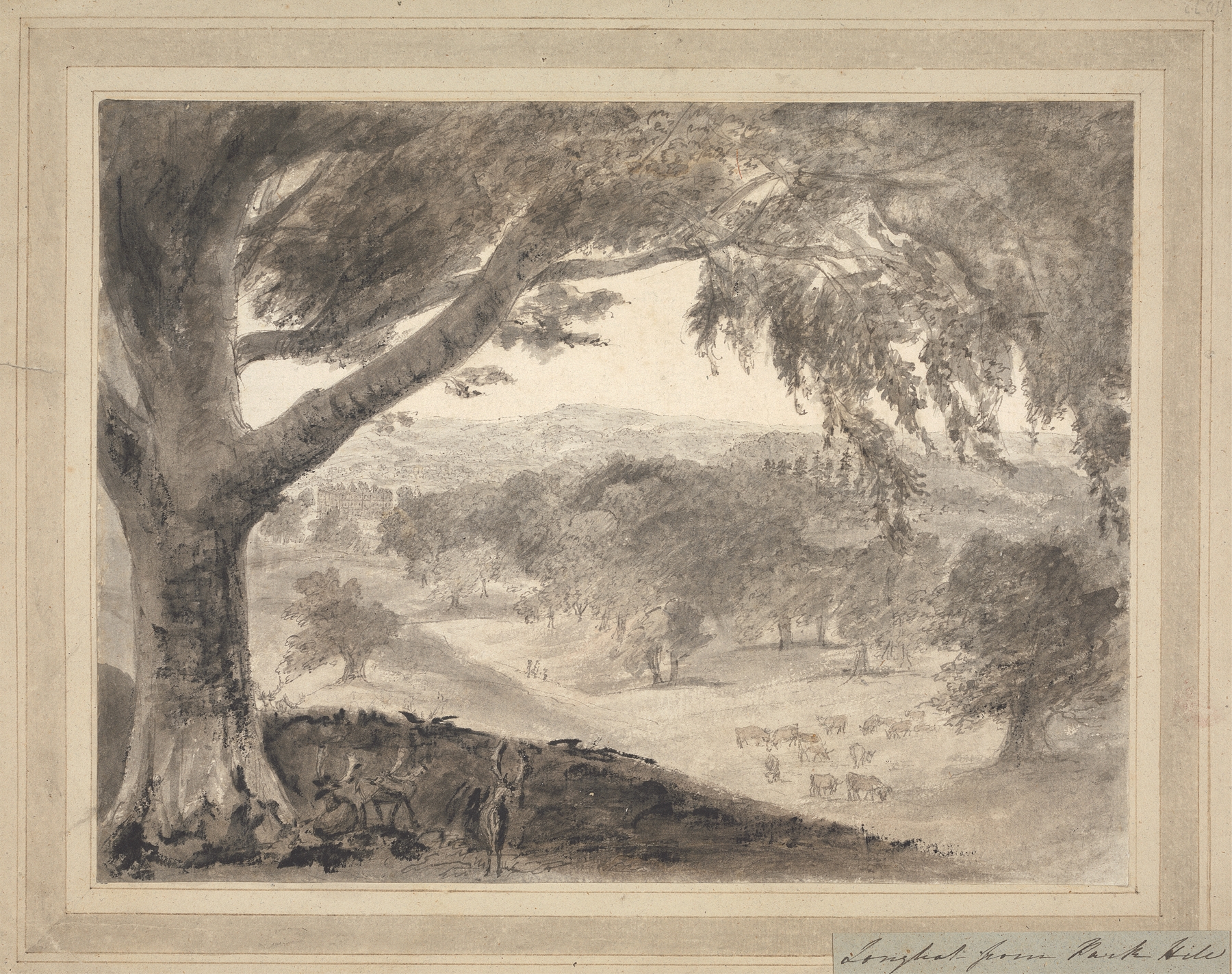 Longleat from Park Hill, oil on canvas by Heneage Finch, 4th Earl of Aylesford