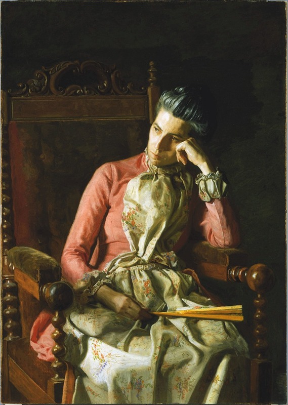 Portrait of Miss Amelia Van Buren by Thomas Eakins.