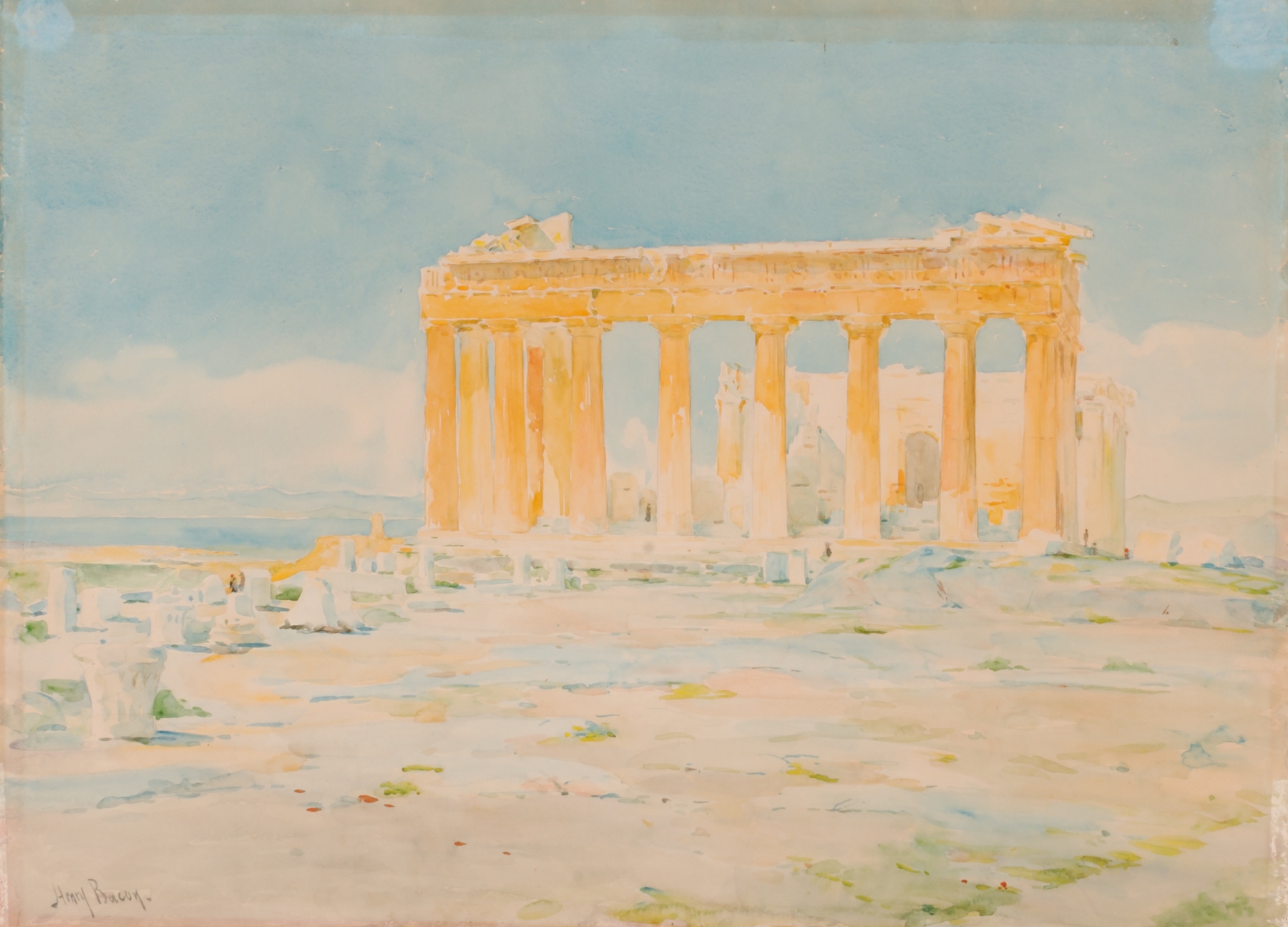 The Parthenon, East Facade, by Henry Bacon, public domain