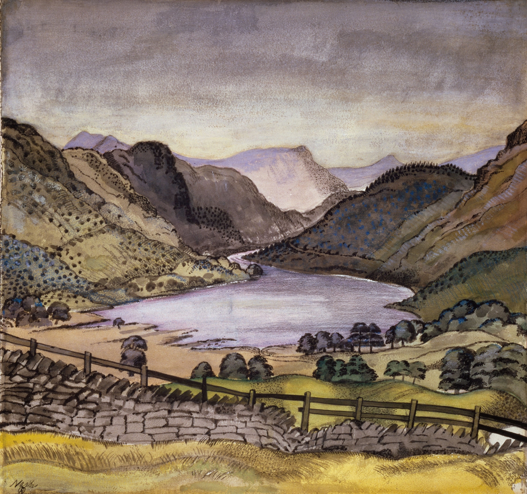 Thirlmere, by Paul Nash, public domain