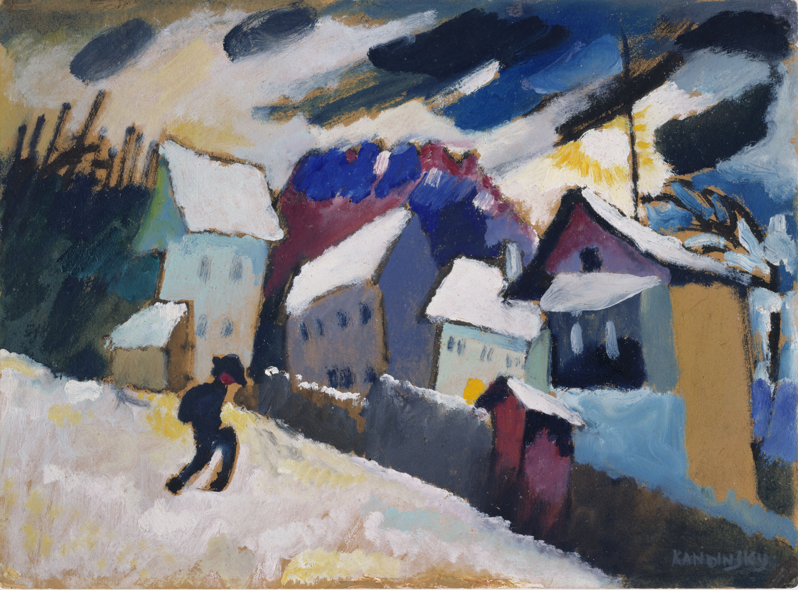 Winter Landscape, by Wassily Kandinsky, public domain