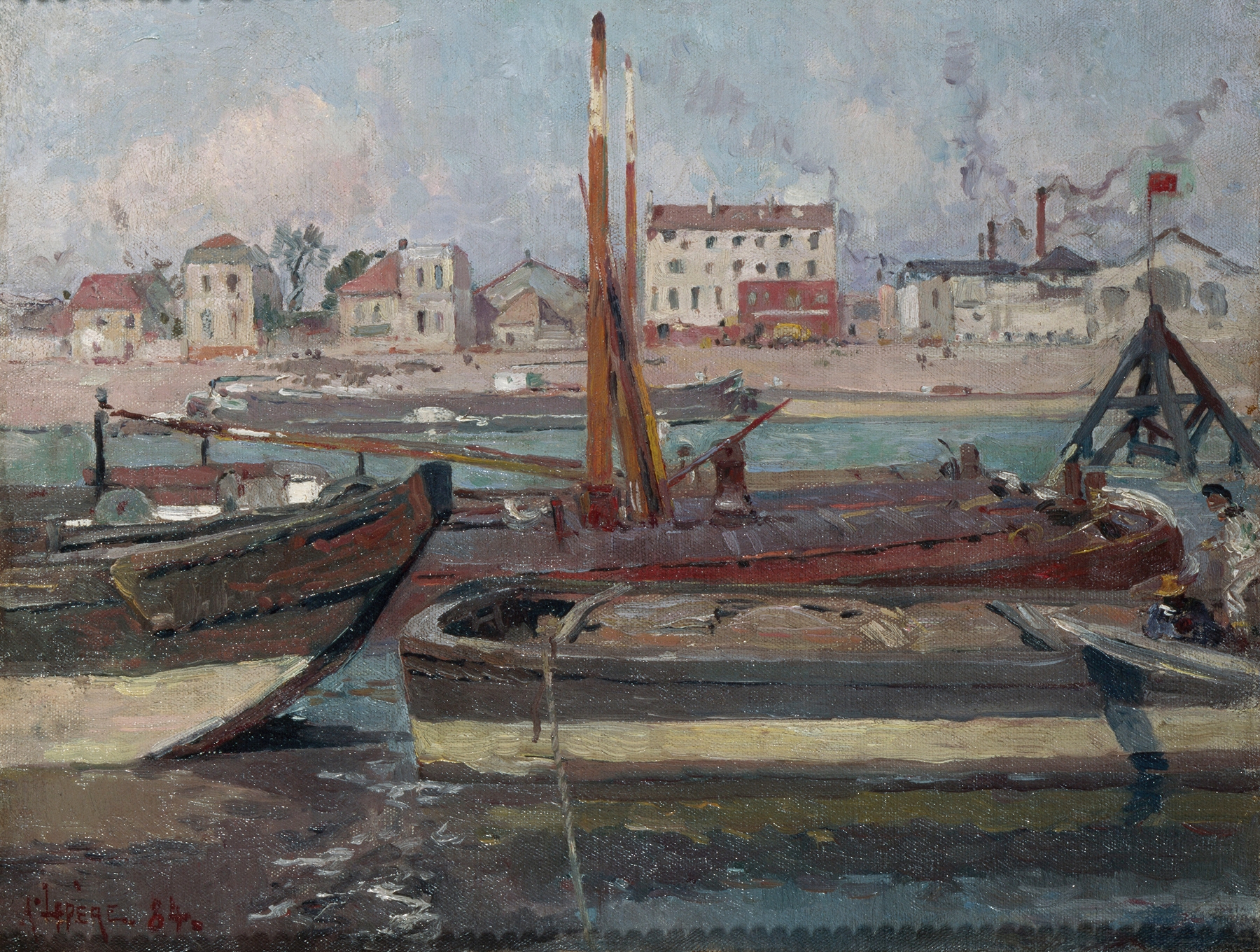 La Seine, au quai de la Rapée, by Auguste Louis Lepère, public domain
