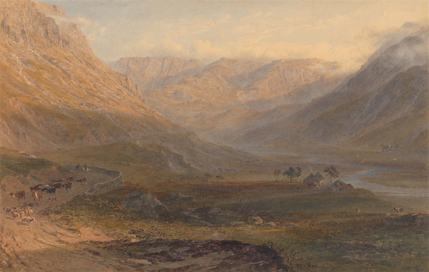 Nant Francon, a landscape oil painting by George Arthur Fripp