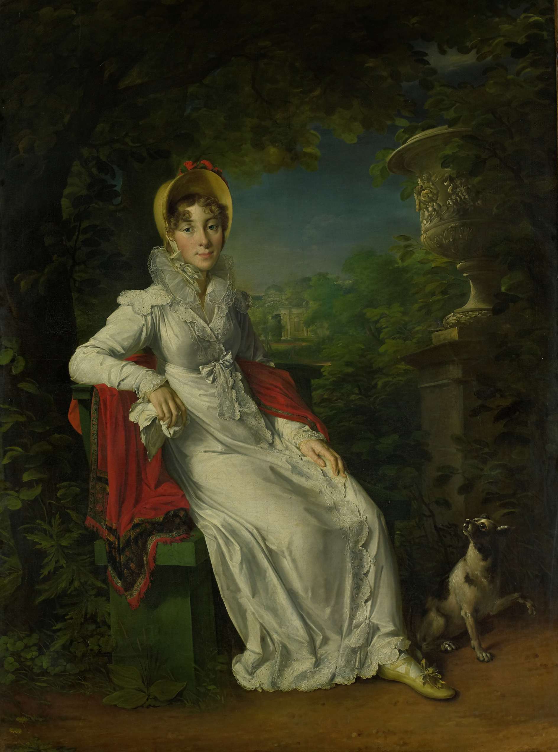 Portrait of Carolina Ferdinanda Louisa of Sicily, oil painting by François Gérard