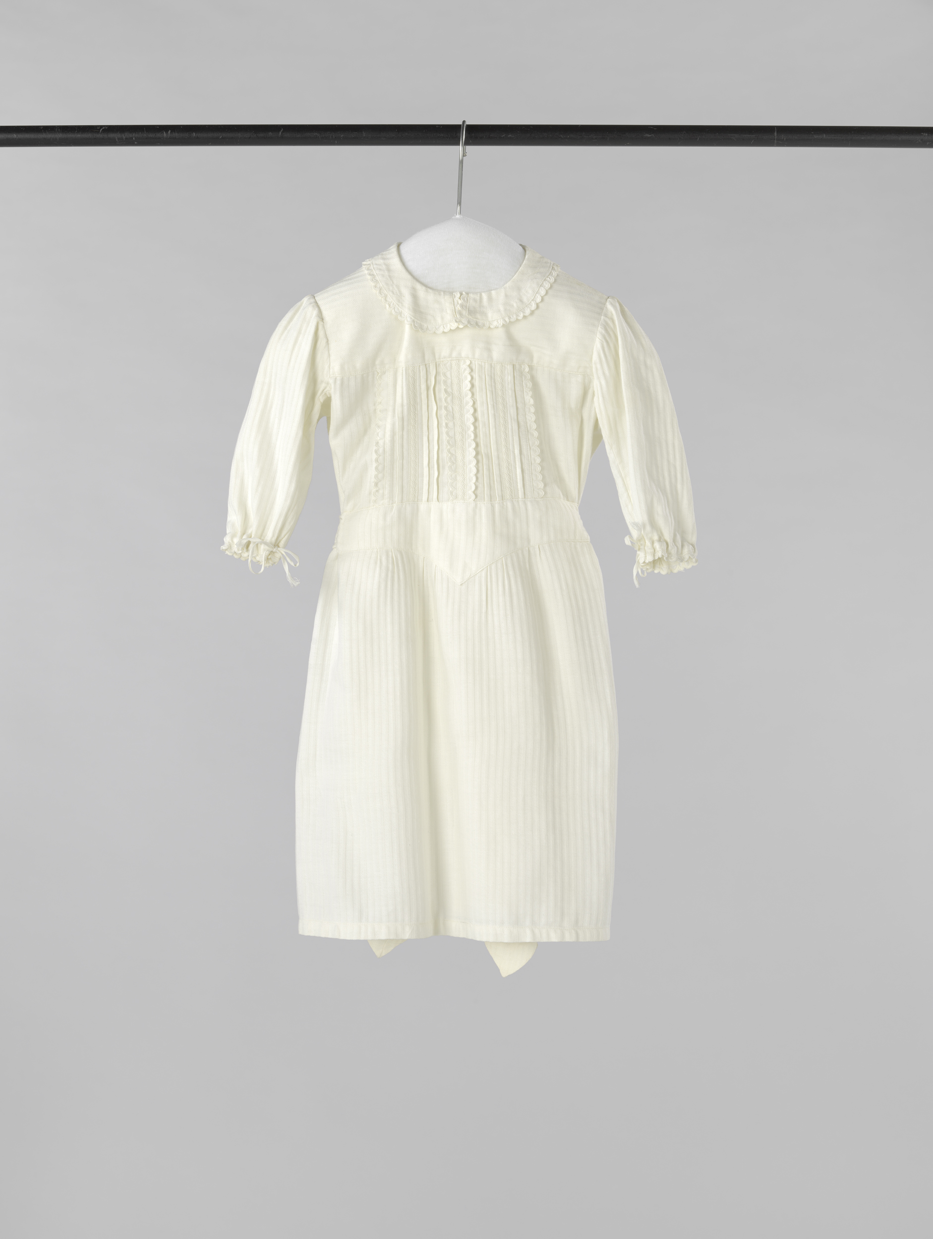 Victorian decorative art featuring fabric with stripes and galonnetjes by Unknown Artist