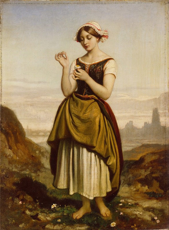 A French Peasant Girl by Dominique Louis Papety depicts a young girl in traditional attire.