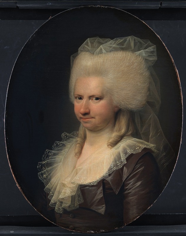 A portrait of Charlotte Sophie Gerner, f. Rasch, by Jens Juel.