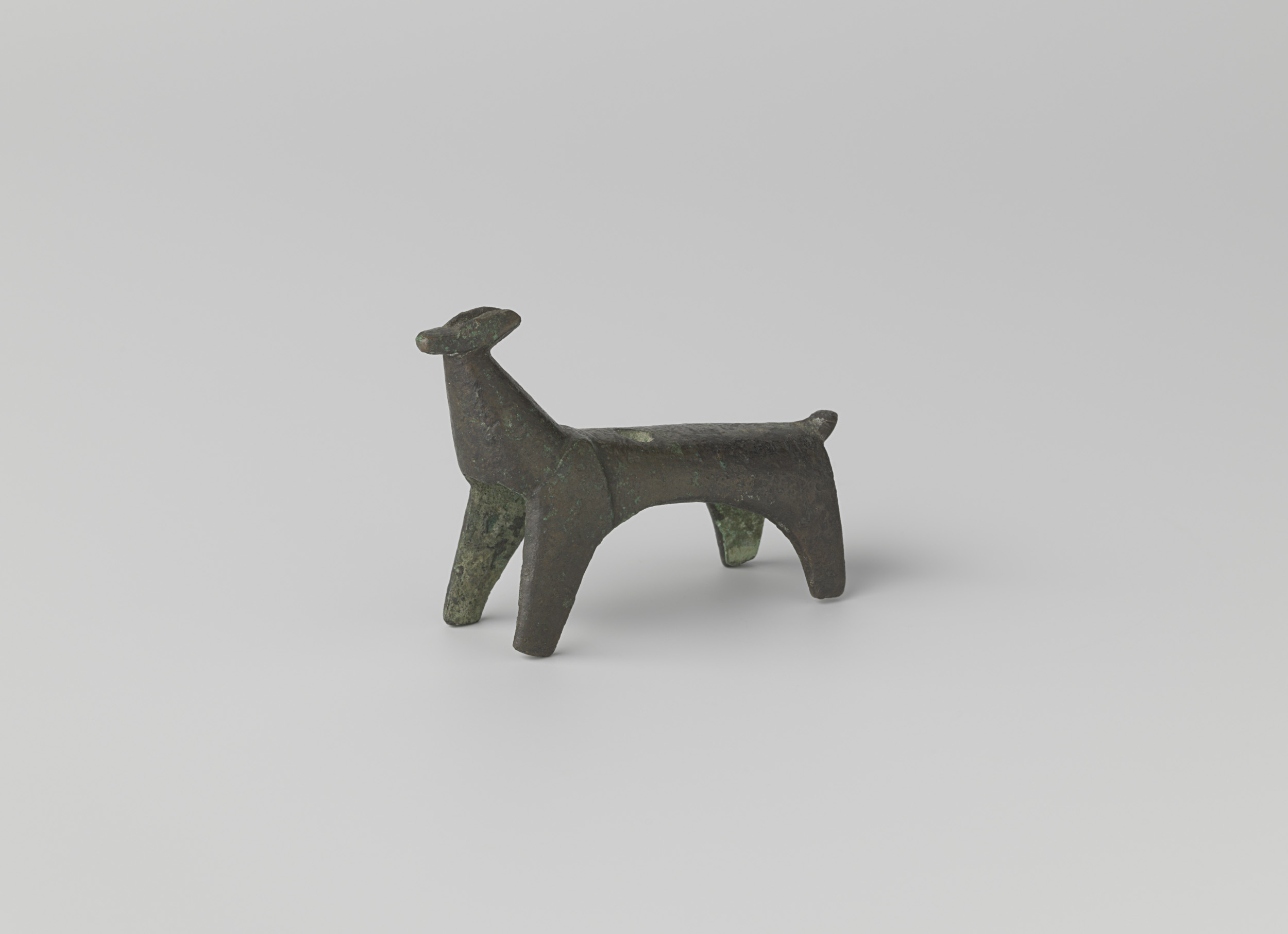Sculpture of an animal form, possibly a candlestick, by unknown artist