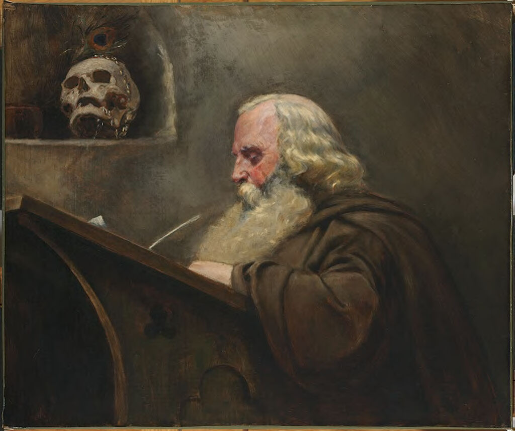 Portrait of Henry Wadsworth Longfellow, oil on canvas, by an unidentified artist