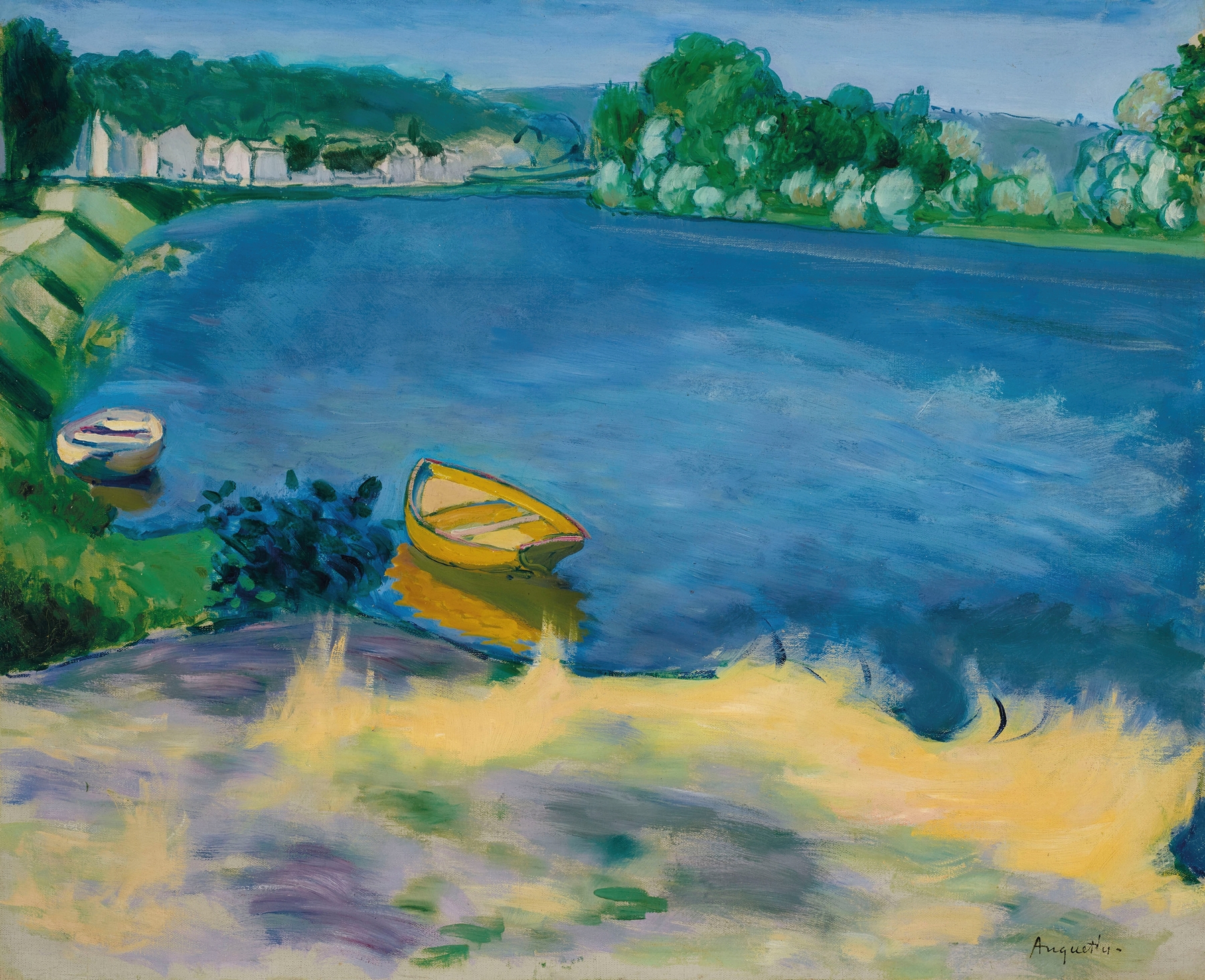 Bords de Seine, by Louis Anquetin, public domain