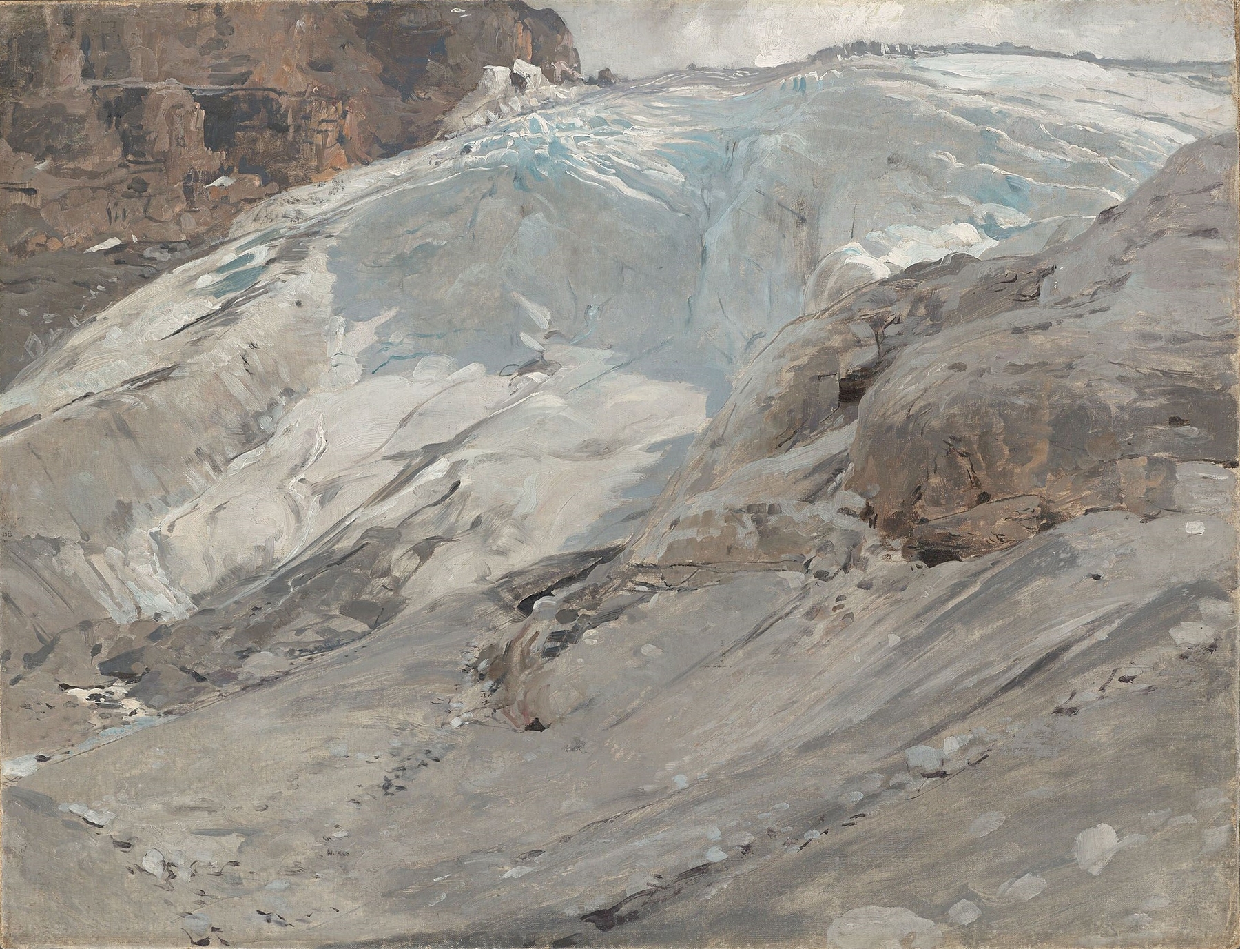 Der Madatschferner am Ortler, by Eugen Bracht, public domain