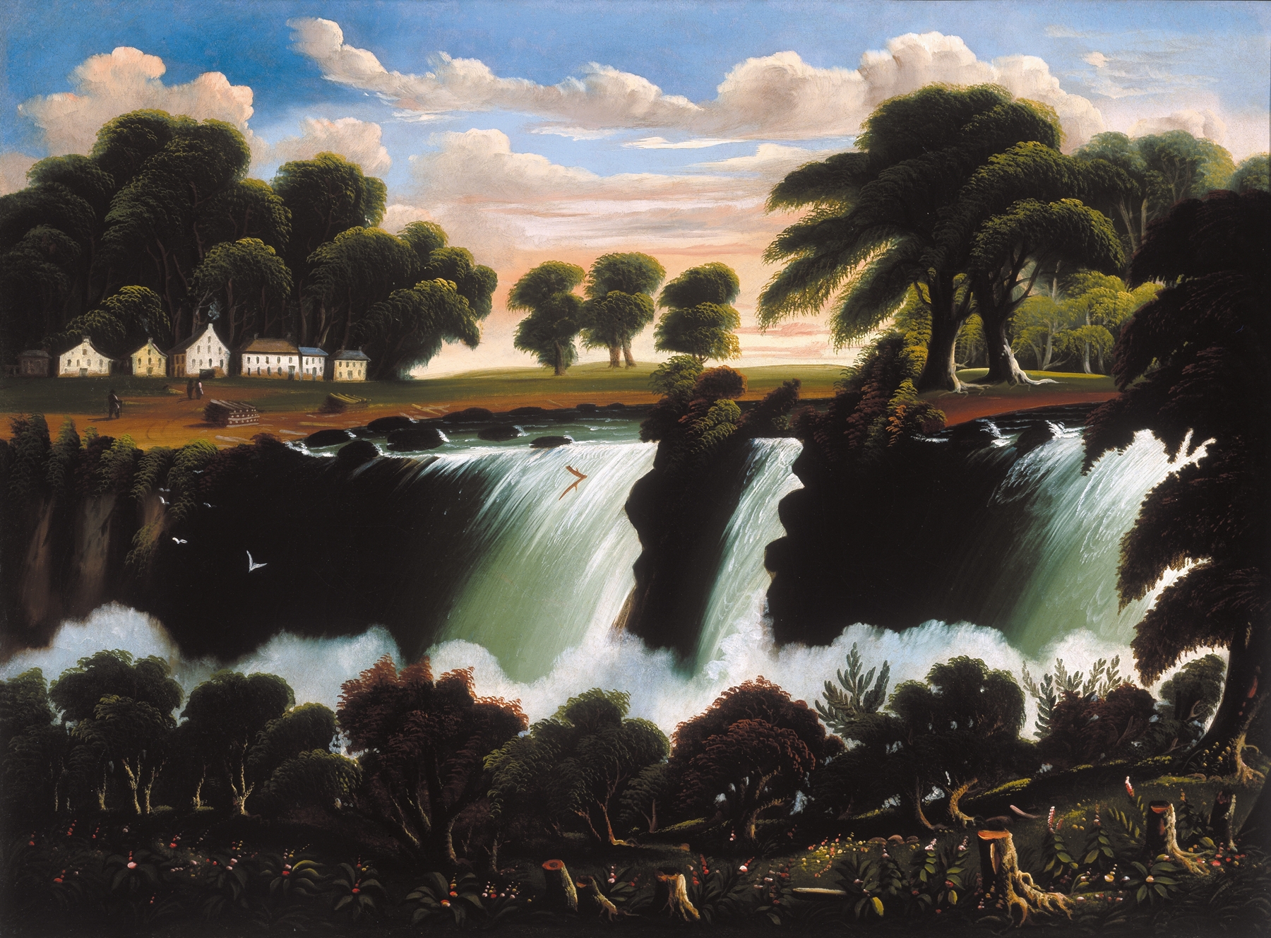 Genesee Falls, Rochester, by Thomas Chambers, public domain
