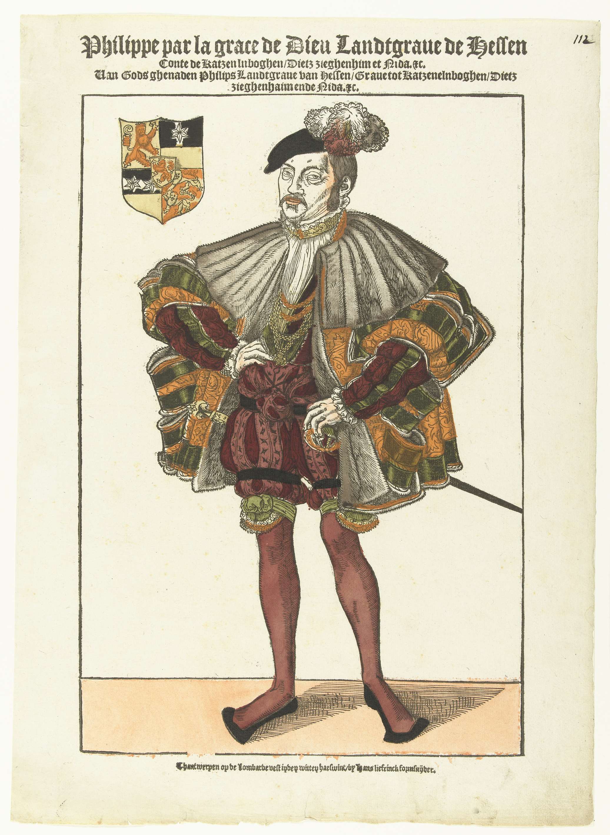 Portret van Filips van Hessen, by Hans Liefrinck (I), public domain
