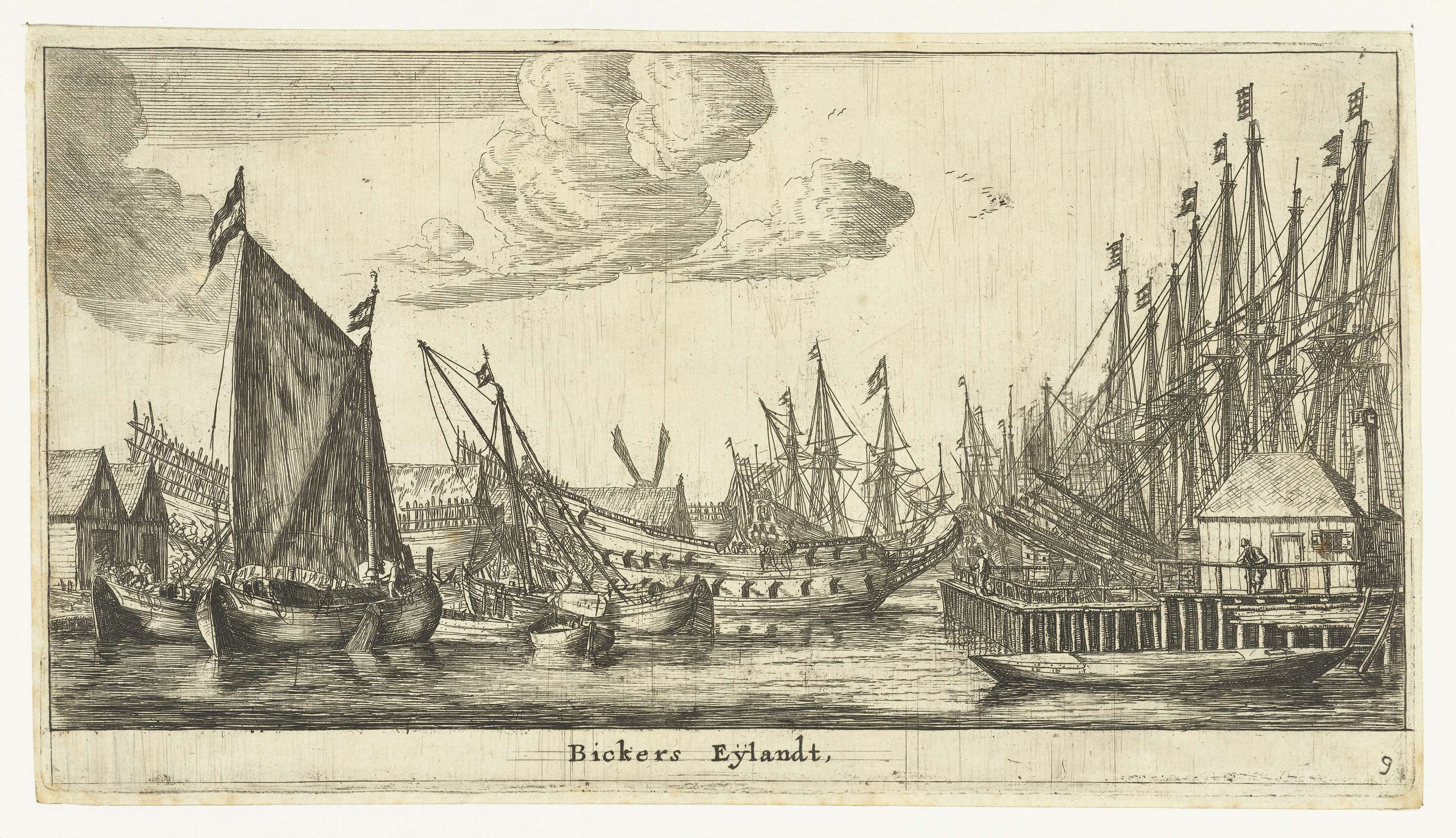 Bickerseiland, by Reinier Nooms, public domain