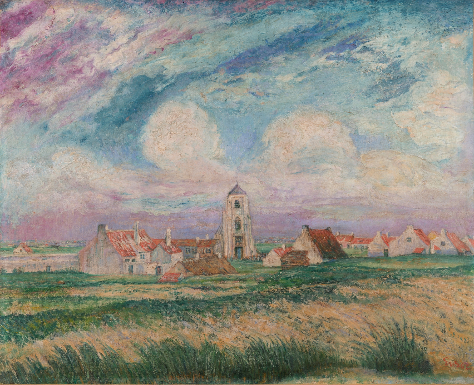 View of Mariakerke, by James Ensor, public domain