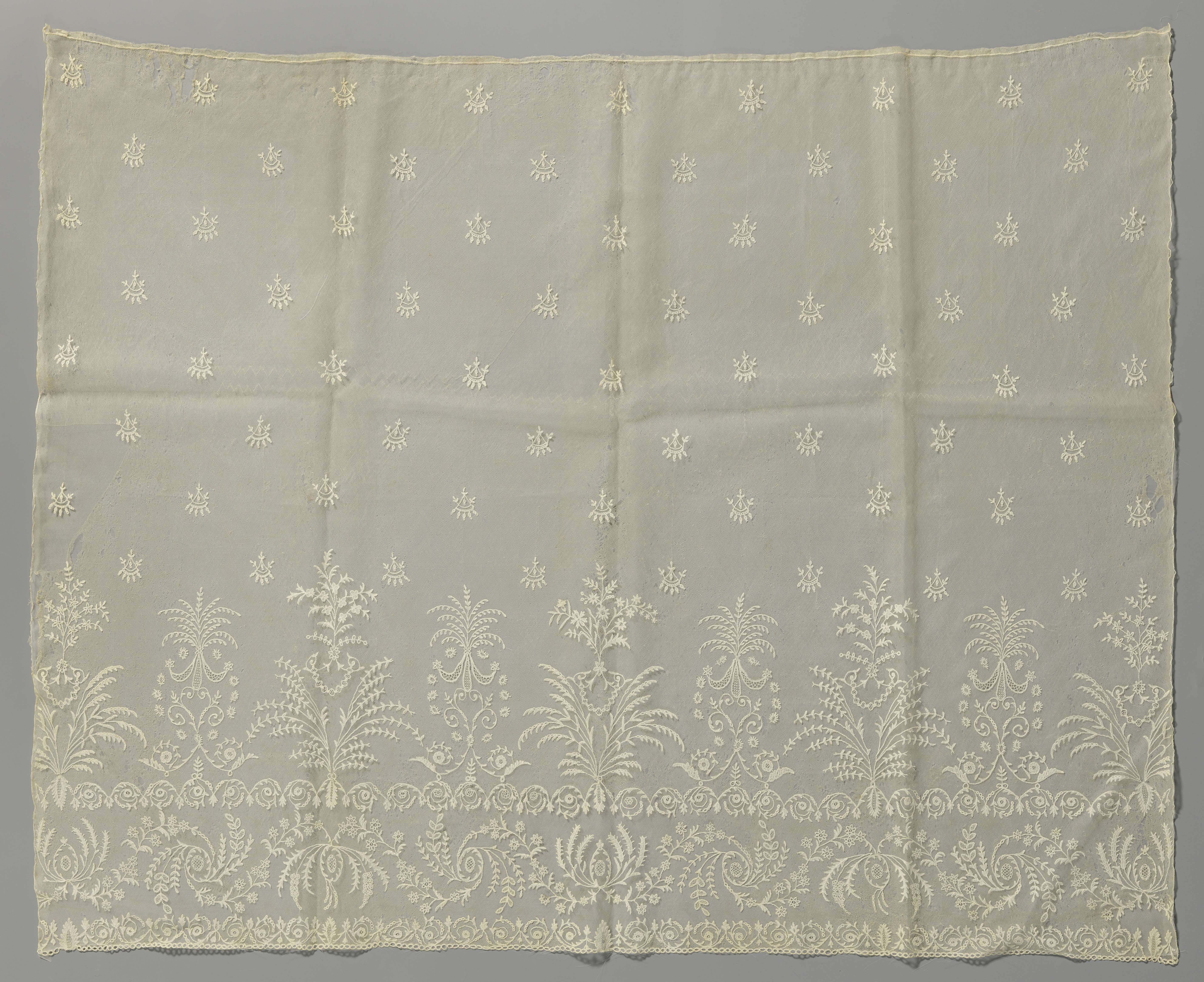 Lace Tablier by Unknown Artist featuring intricate swirling patterns.