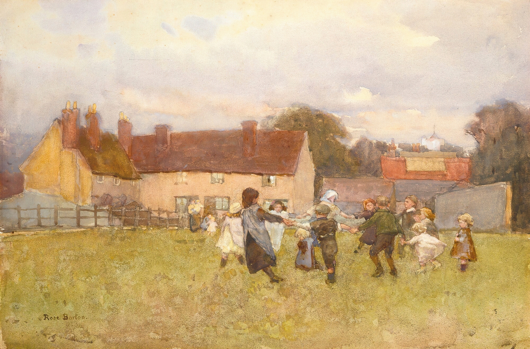 Here We Dance by Rose Barton, impressionism, depicting dancers in vibrant colors