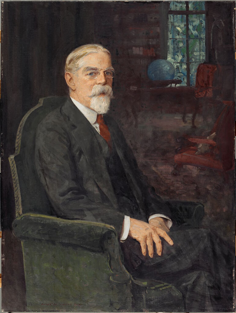 Portrait of Grenville Lindall Winthrop, oil on canvas by Augustus Vincent Tack