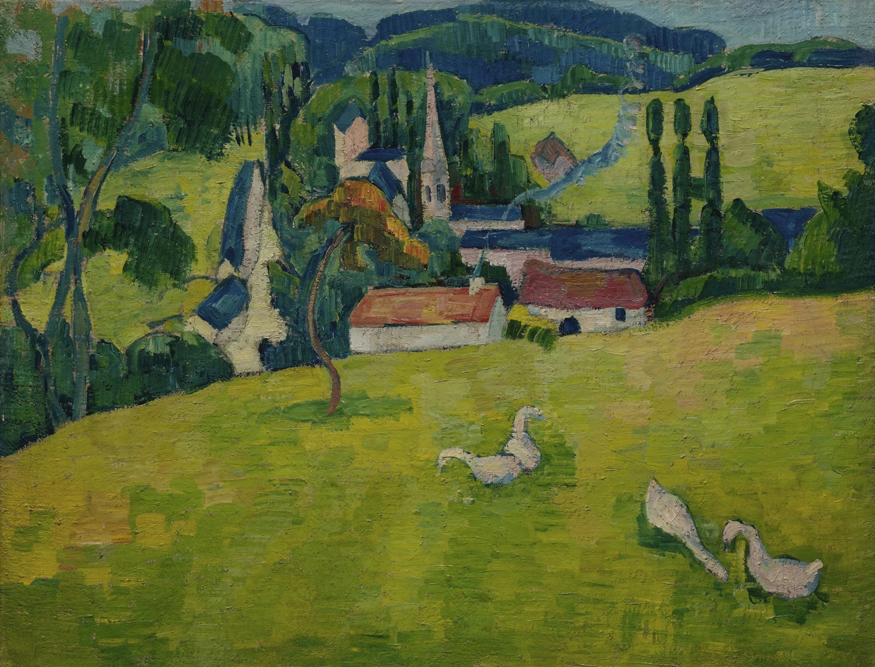 Landscape of Pont-Aven, Le Pouldu by Paul Sérusier, oil on canvas