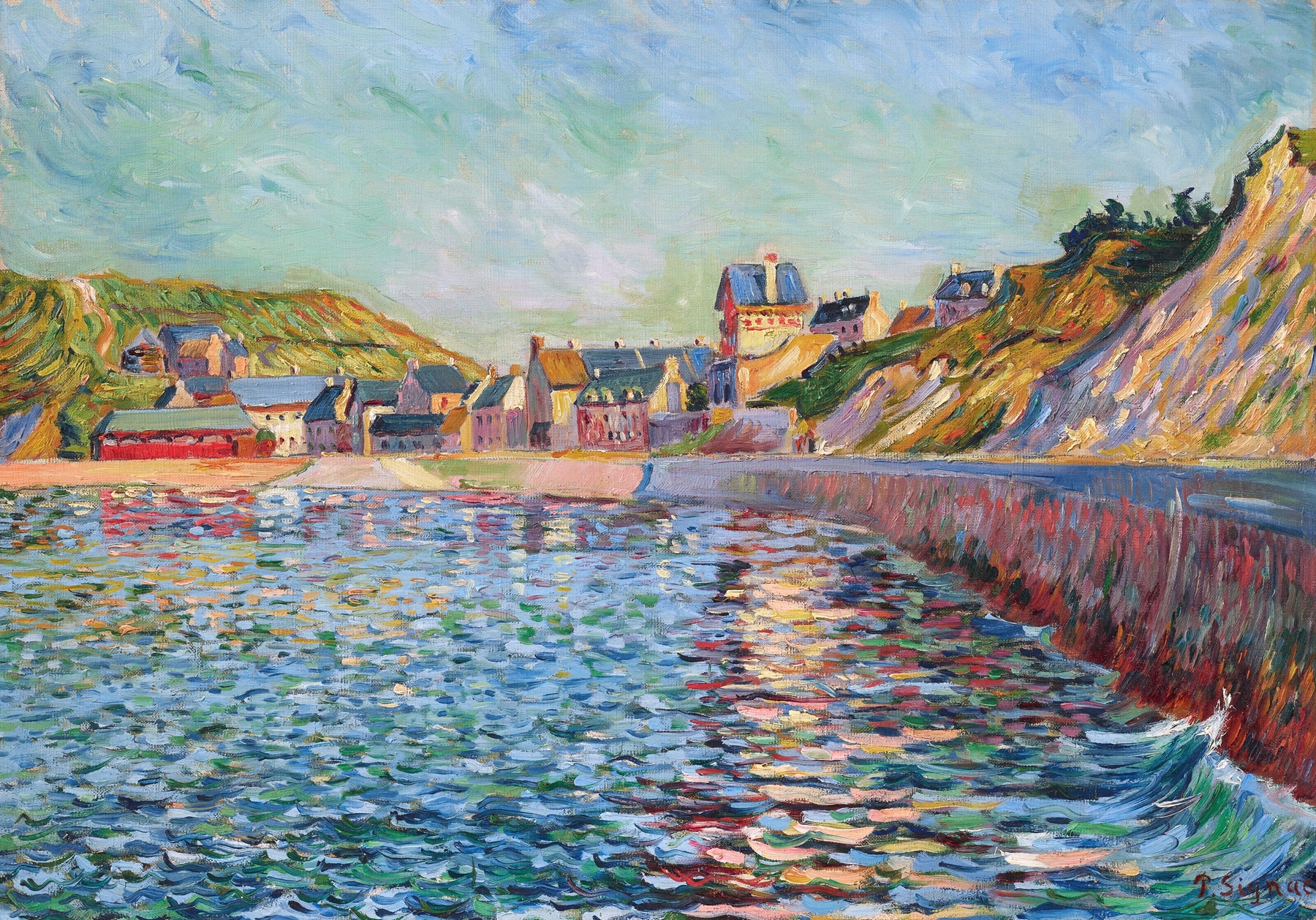 Port-en-Bessin, L’avant-port, by Paul Signac, public domain