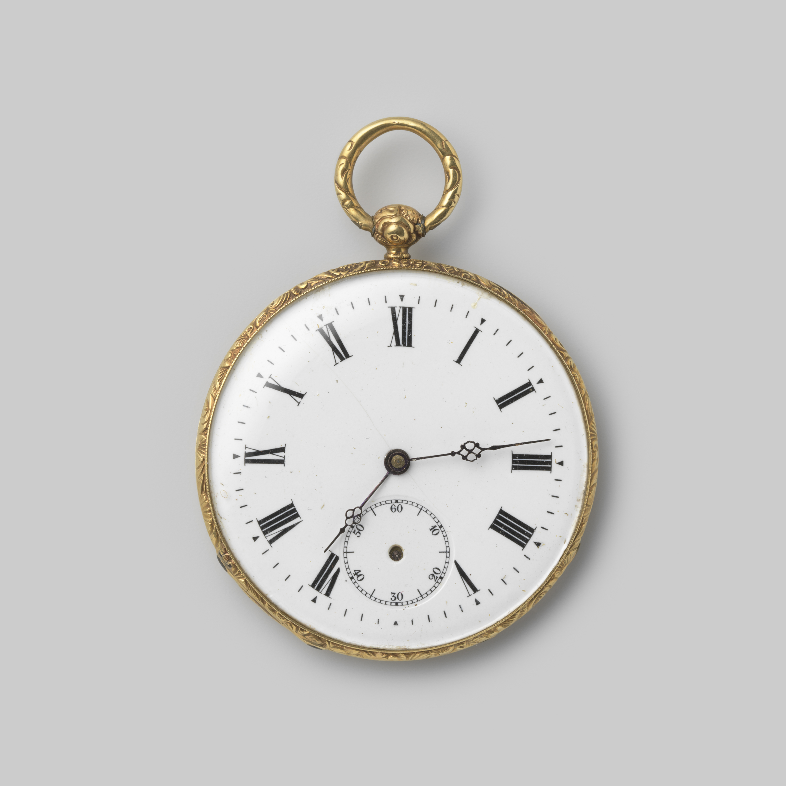 Victorian decorative art clock made of metal by Unknown Artist