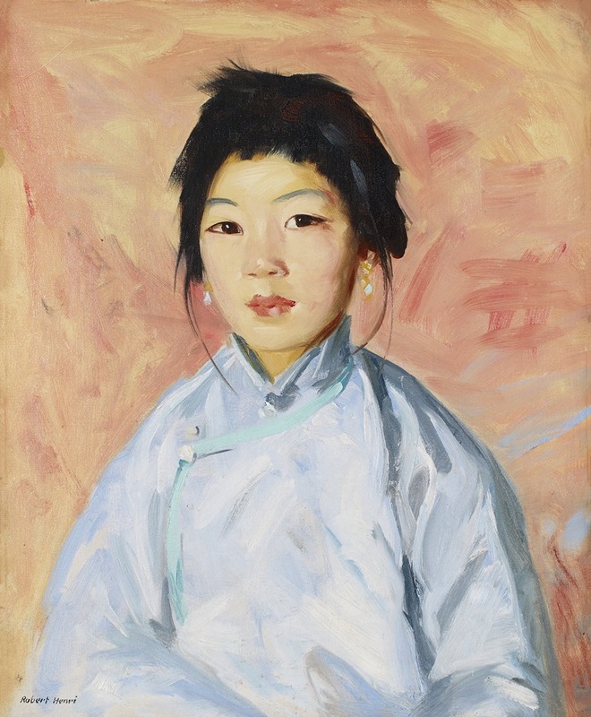 Portrait of a young girl by Robert Henri.