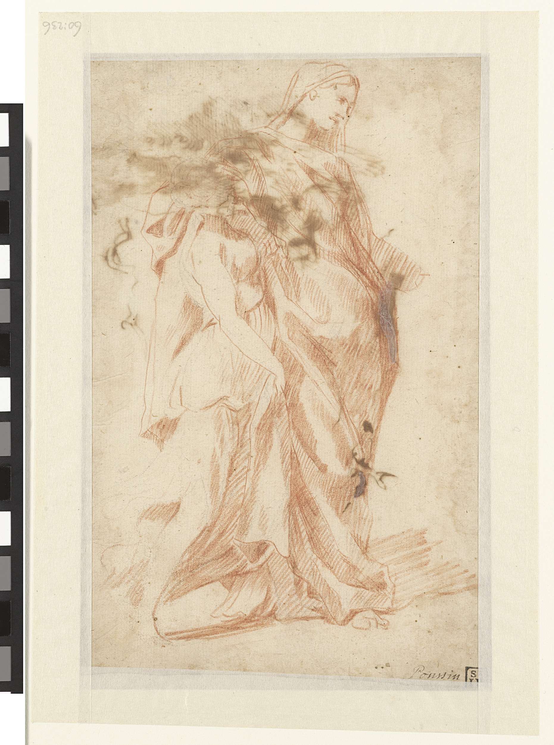Two women in a tense moment, paper artwork by Unknown Artist