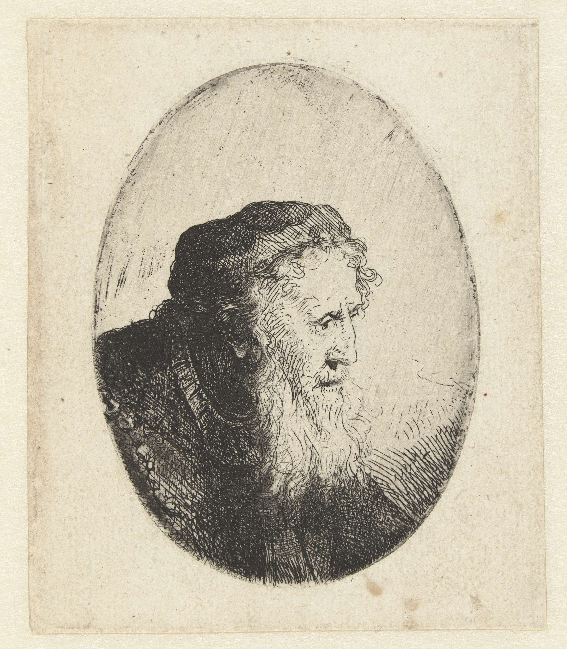 Oude man met baard, by Ferdinand Bol, public domain