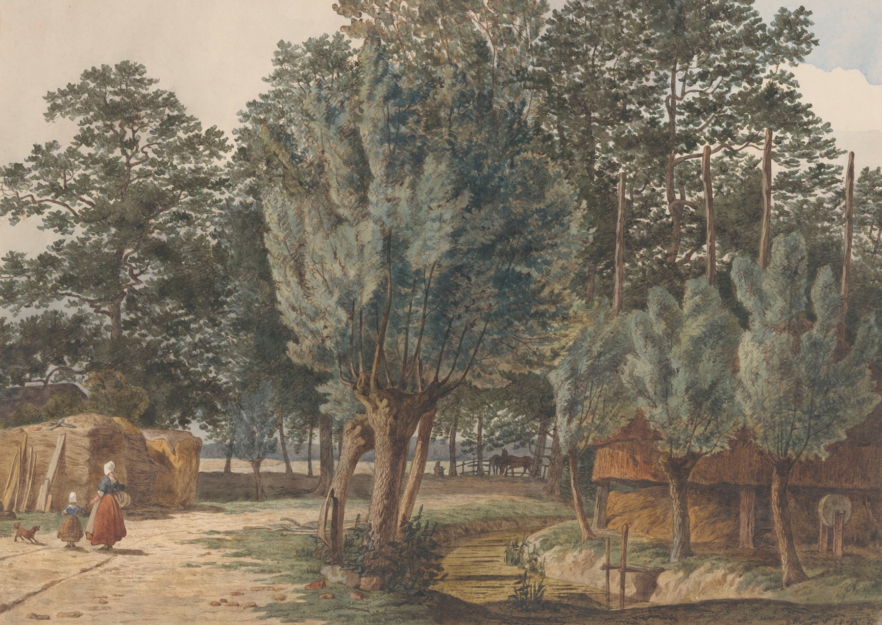 Op het landgoed Houdringe bij De Bilt, by Hendrik Abraham Klinkhamer, public domain