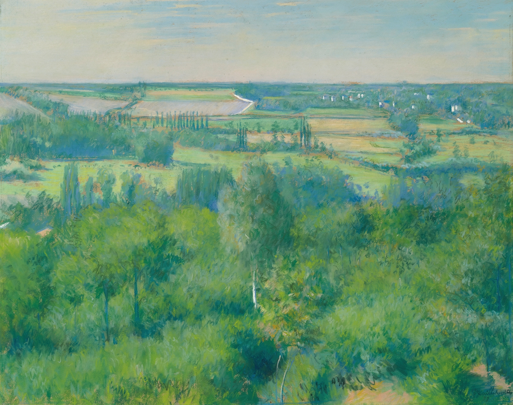 La Vallée De L’yerres, by Gustave Caillebotte, public domain