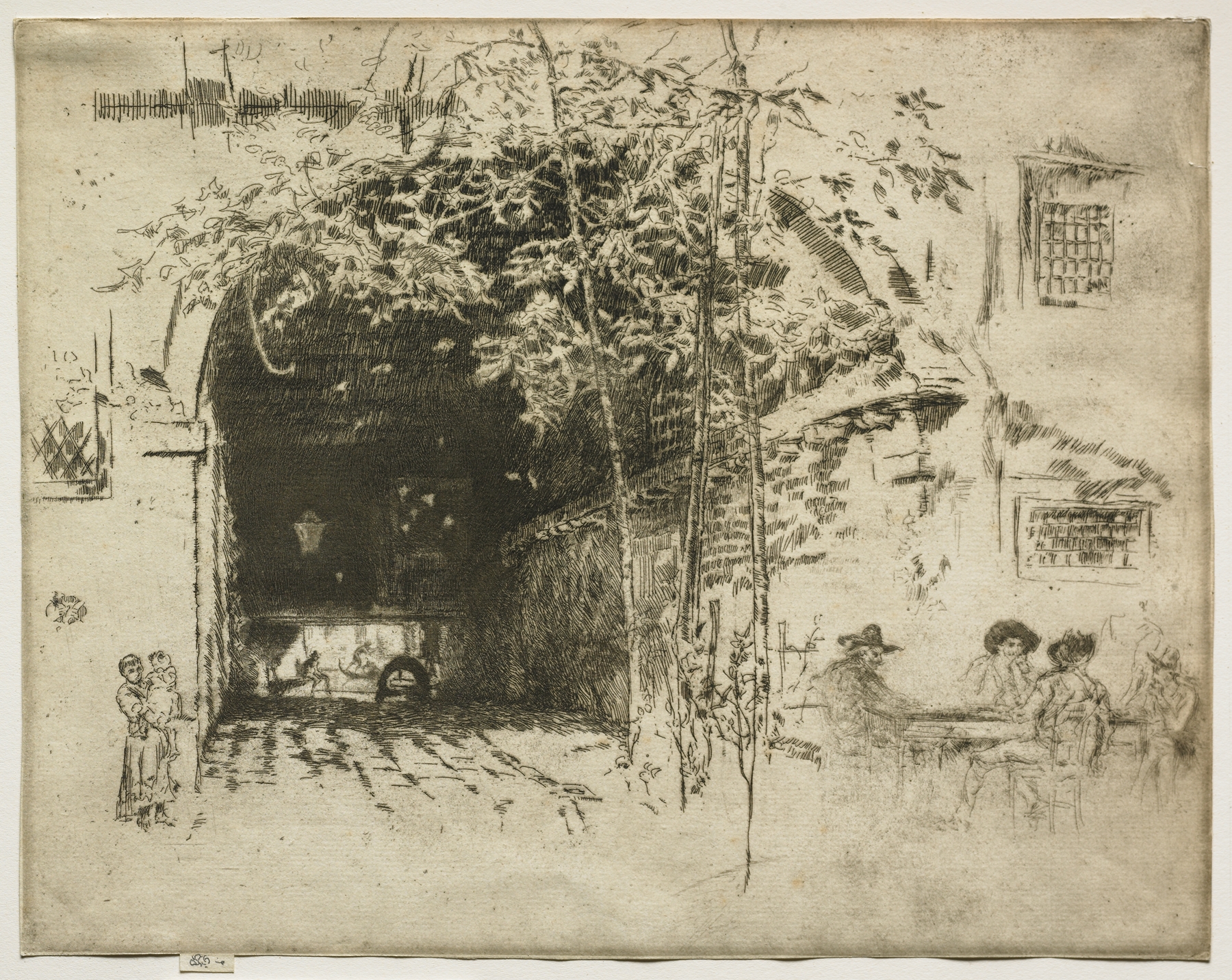 The Traghetto, by James Abbott McNeill Whistler, public domain