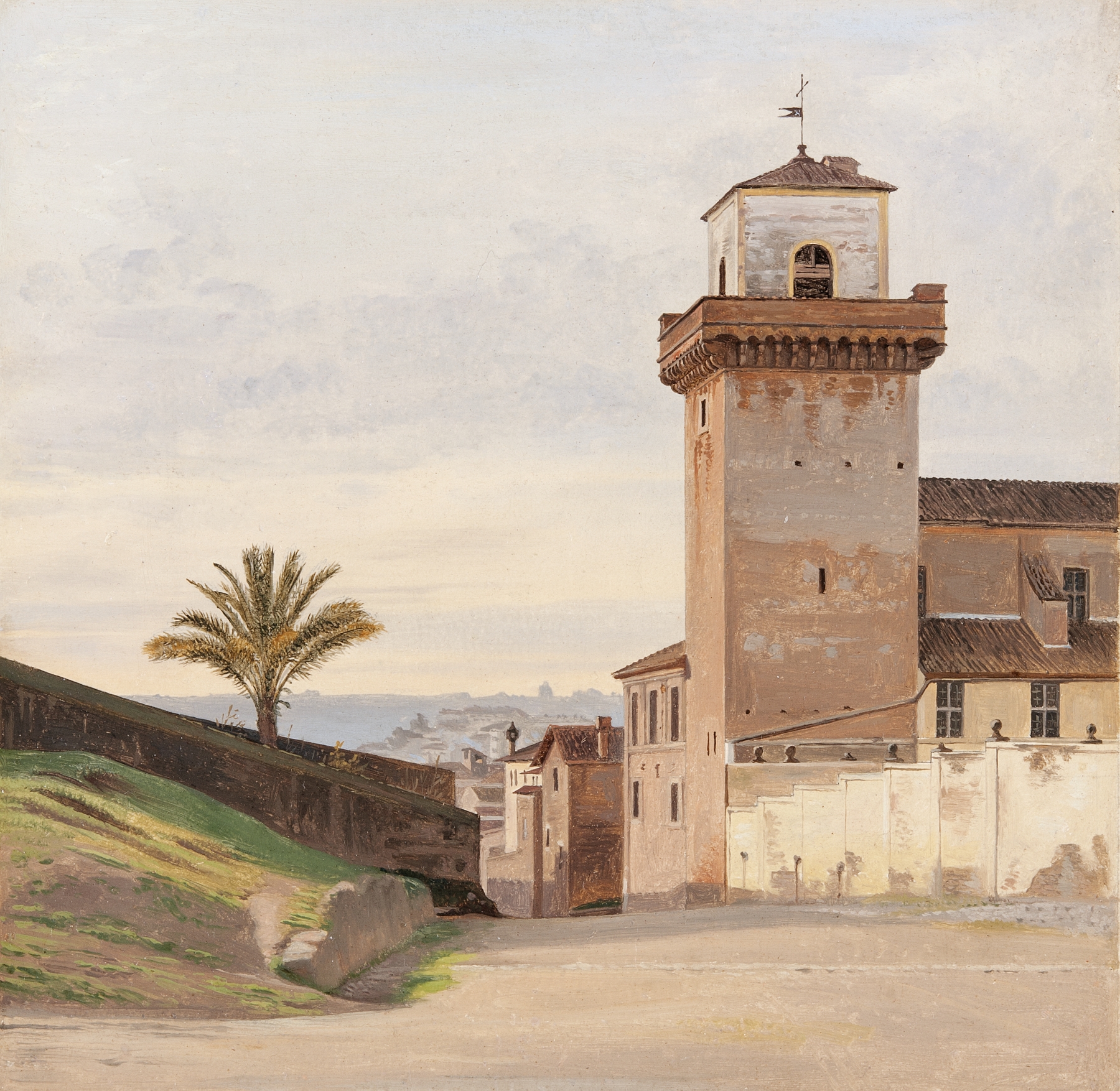 Church of San Pietro, Vincoli in Rome by Constantin Hansen, oil painting