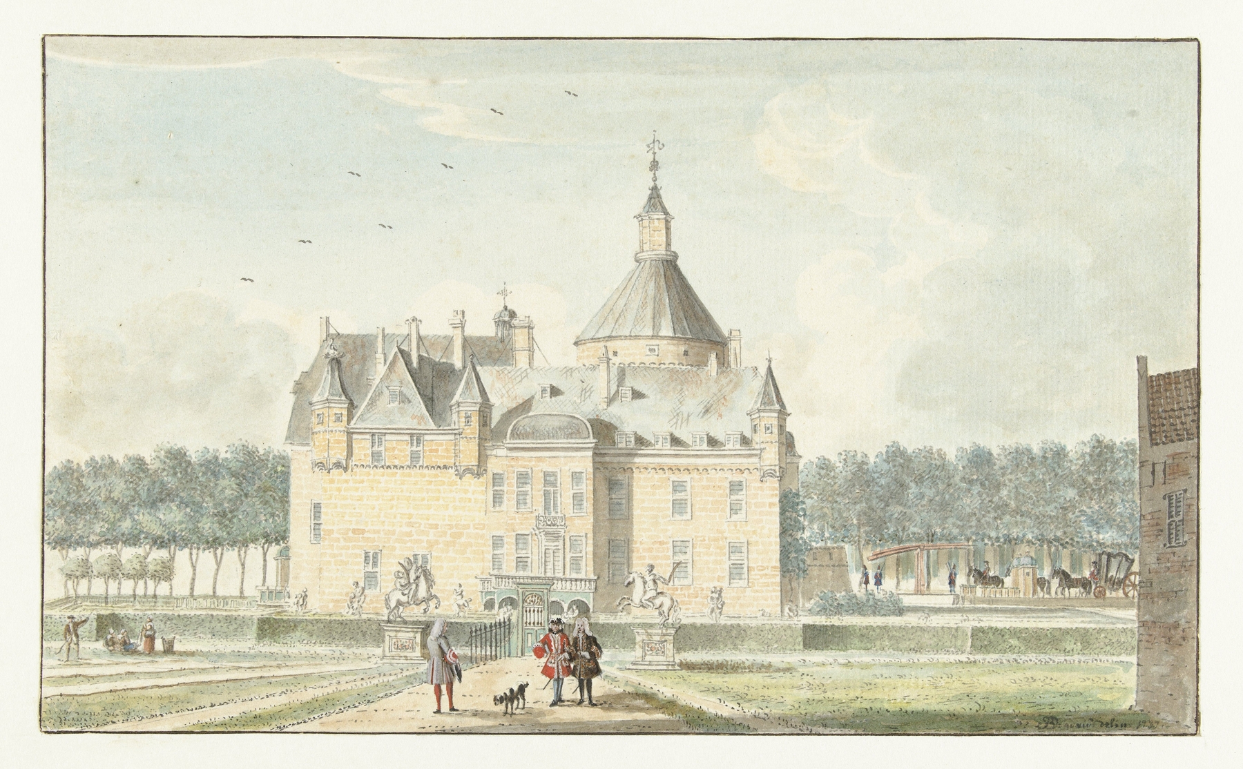 Het kasteel te Anholtz, by Jan de Beijer, public domain