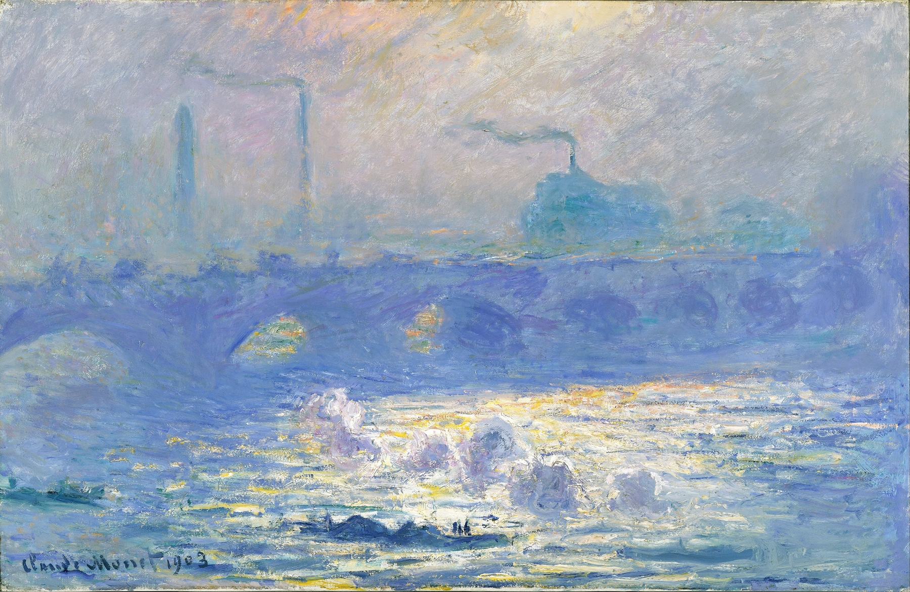 Waterloo Bridge, by Claude Monet, public domain
