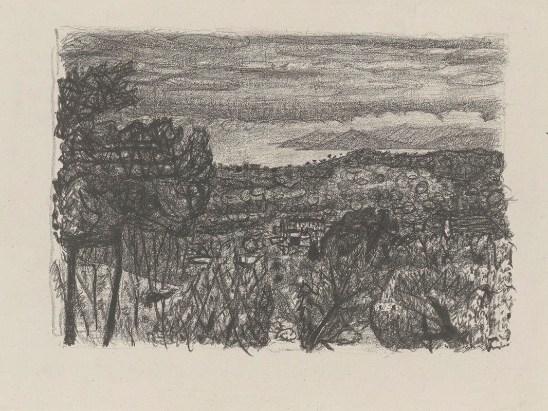 A painting by Pierre Bonnard depicting a serene interior scene at dusk.