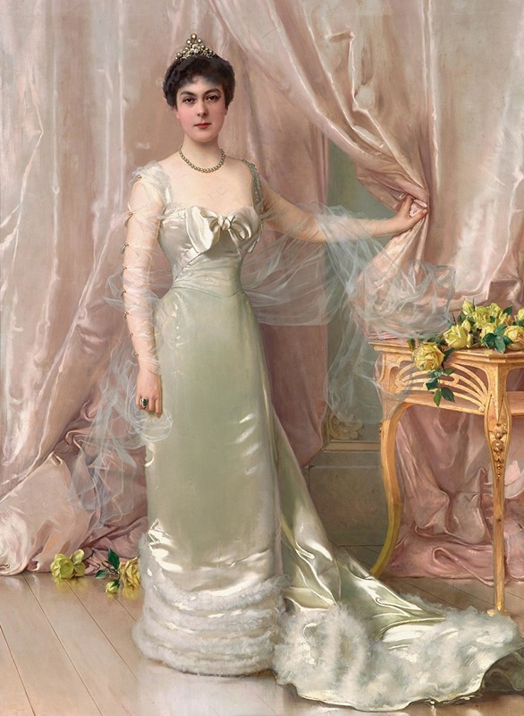 Portrait of Princess Evelyne Colonna di Stigliano by Vittorio Matteo Corcos.