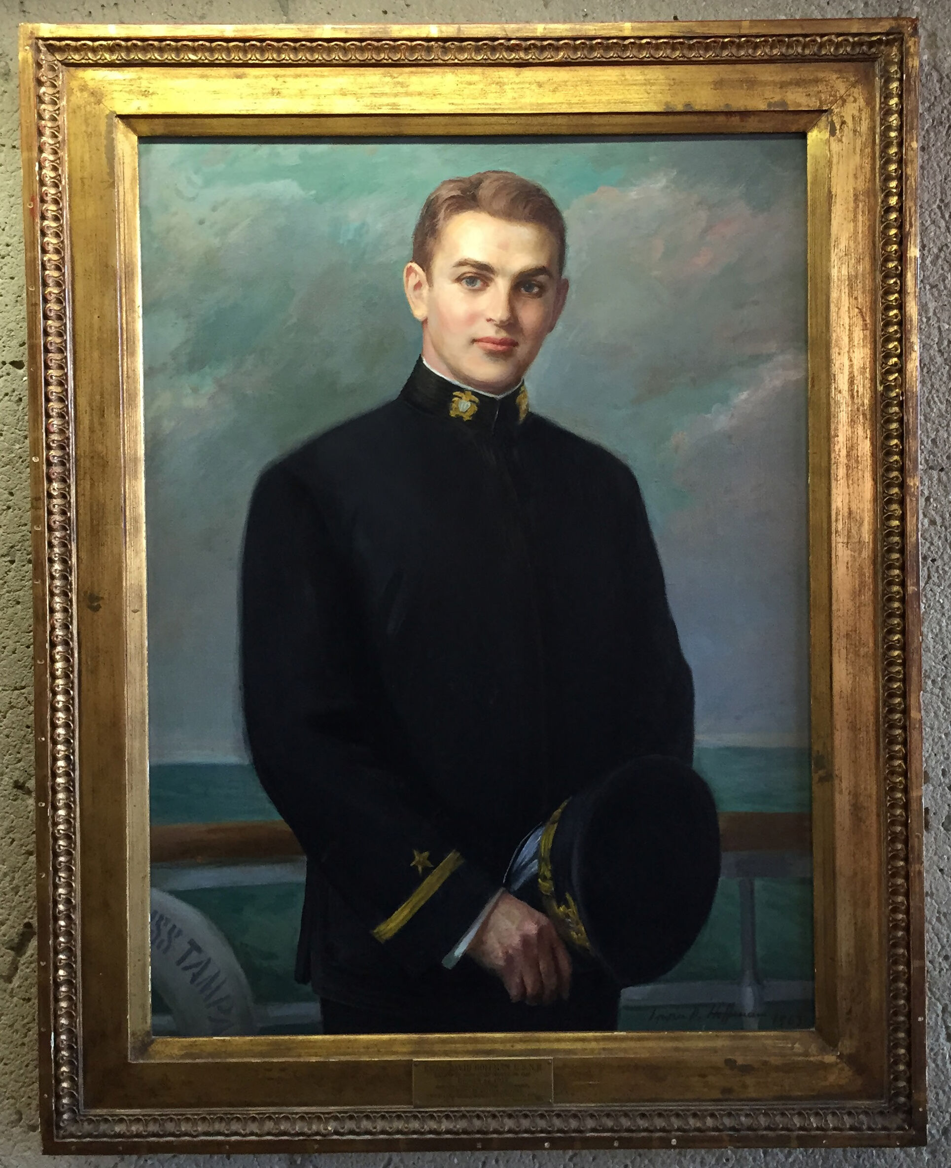 Portrait of David Hoffman by Irwin D. Hoffman, oil on canvas