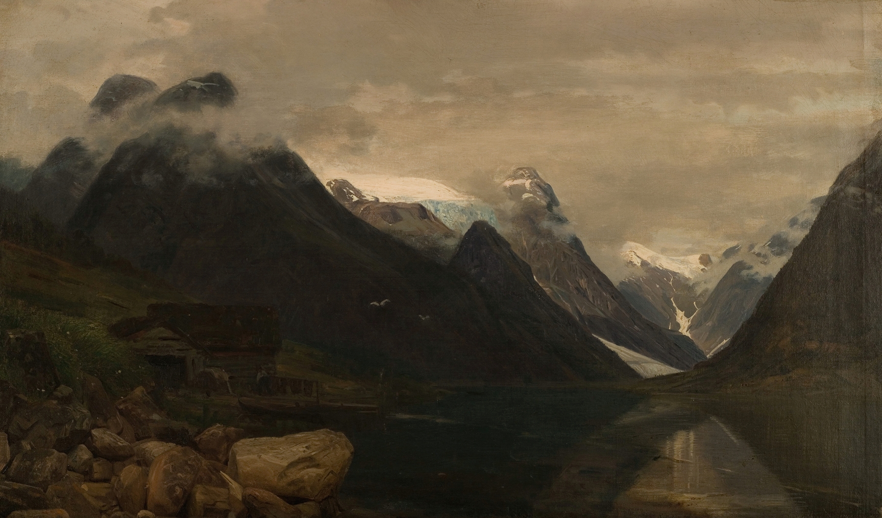 Fjærlandsfjellene, Sogn, by Amaldus Nielsen, public domain