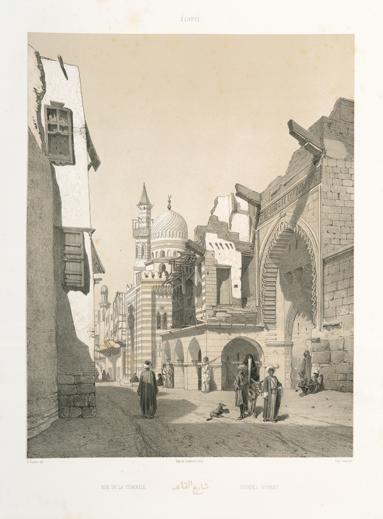 Rue de la Citadelle, Citadel Street by Prosper Barbot, realism artwork