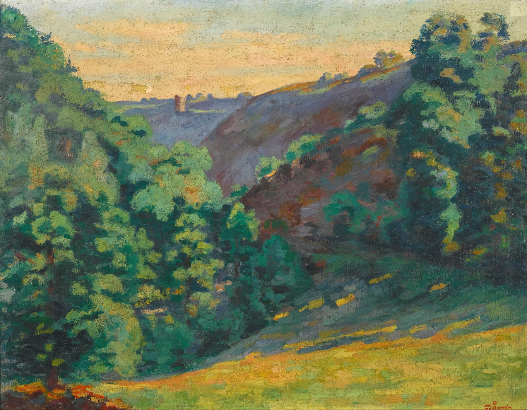 Crozant, Le Ravin De La Sedelle À La Folie, by Armand Guillaumin, public domain