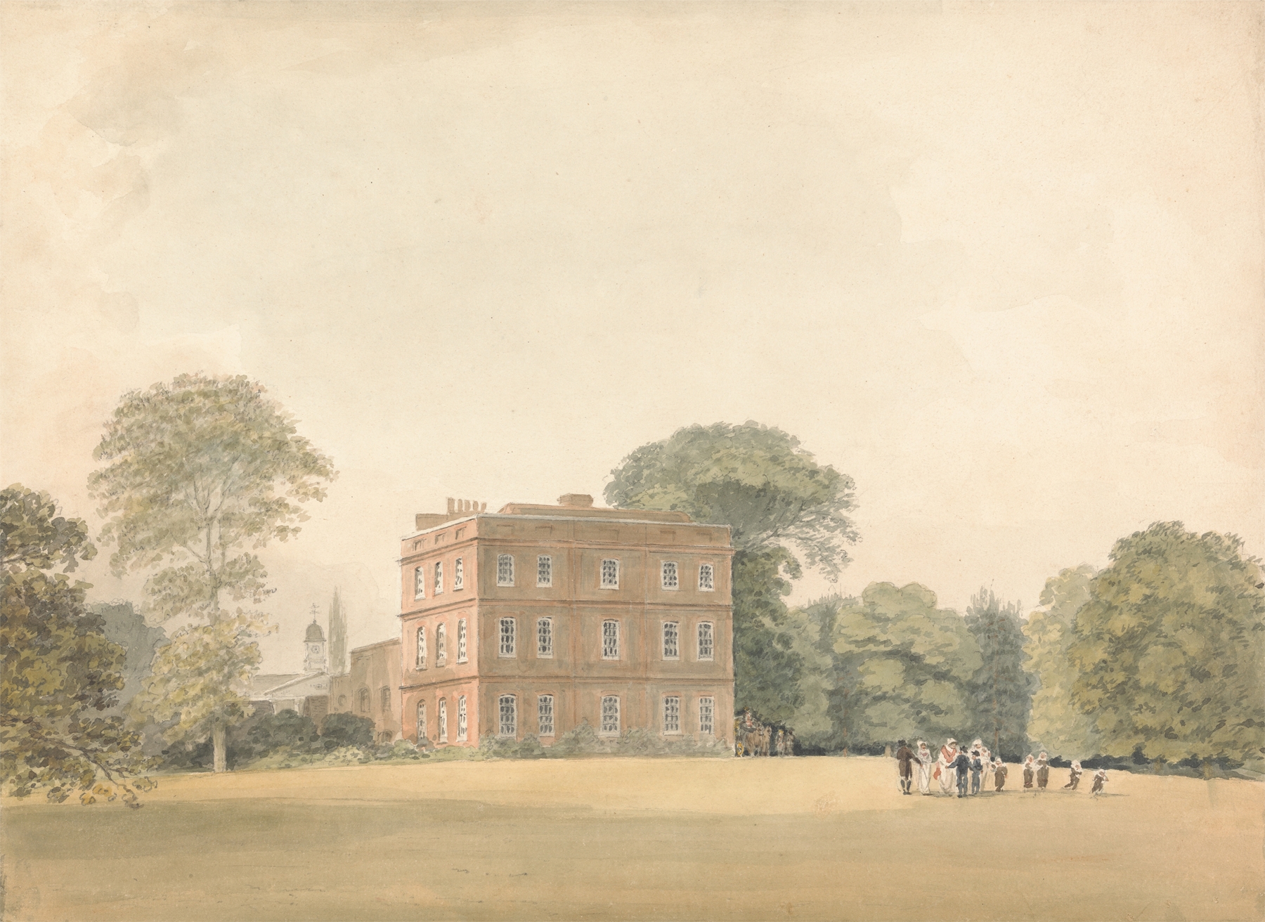Side View of Ayot House, architecture by Samuel Davis, unknown medium